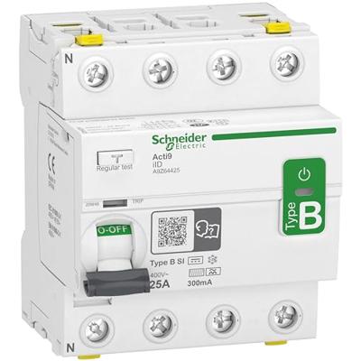 Schneider Electric A9Z64425 Aardlekschakelaar Aardlekschakelaar voor AC/DC B 25 A 0.3 A
