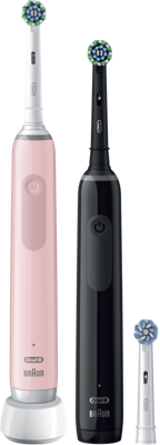 Oral B Elektrische tandenborstel pro 3 3900 black pink 1 Set