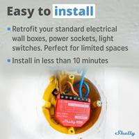 Shelly Shelly 1PM Gen3 Schakel-meetactor Bluetooth, WiFi - thumbnail