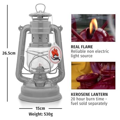 Feuerhand Stormlamp 276 Olielamp Mat Zwart - thumbnail