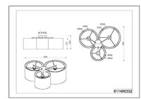 Trio Slaapkamer plafondlampBurton 3-lichts - 611490332 - thumbnail