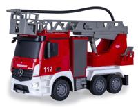 Jamara Brandweerwagen draaibare ladder Mercedes-Benz Antos 1:26 2,4GHz met sproeifuncti - thumbnail