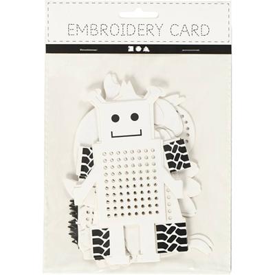 Creativ Company Borduurfiguren dieren en robots, 18dlg.