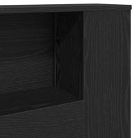 Hoofdeinde kas Zwart eiken 180 x 18,5 x 102,5 cm Bewerkt hout - thumbnail