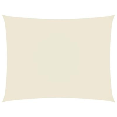 Zonnescherm rechthoekig 4x6 m oxford stof crèmekleurig