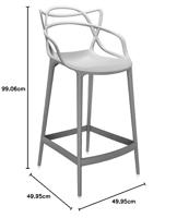 Kartell Masters barkruk H65 Grijs - thumbnail