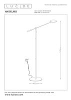 Lucide ANSELMO - Leeslamp - Ø 25 cm - LED Dimb. - 1x9W 3000K - Zwart - thumbnail