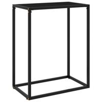 VidaXL Wandtafel 60x35x75 cm gehard glas zwart - thumbnail