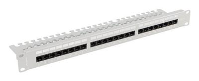 Patchpanel 24 UTP-Poorten Categorie 6 Lanberg PPU6-1124-S