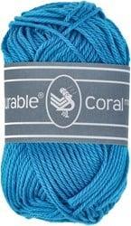 Durable Coral Mini 371 Turquoise - Haakgaren / Breigaren