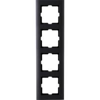 KOPP - Afdekraam - Athenis HK07 - 4-voudig - Mat Zwart - thumbnail