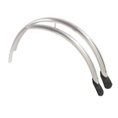 Eurofender Kunststof spatborden set 28 inch zilver