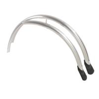 Eurofender Kunststof spatborden set 28 inch zilver - thumbnail