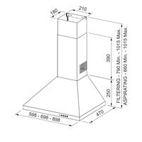 Conventionele Afzuigkap Mepamsa GAVIA 60CM - thumbnail