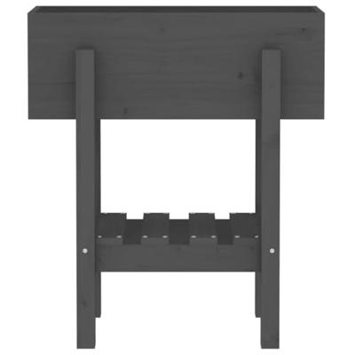 Plantenbak 62x30x69 cm massief grenenhout grijs Plantenbak 62x30x69 cm massief grenenhout grijs