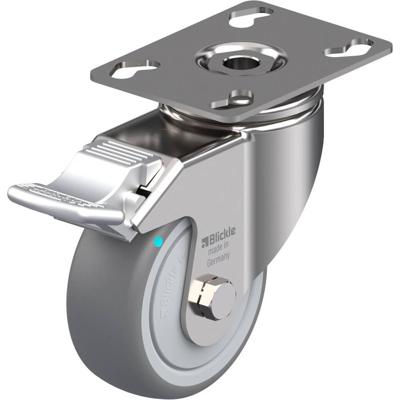 Blickle LKPXA-TPA 80KFD-FI Zwenkwiel met rem Wieldiameter: 80 mm Draagvermogen (max.): 100 kg 1 stuk(s)