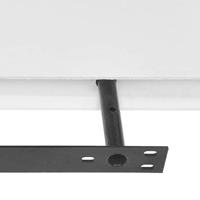 VidaXL Wandplanken mdf zwevend voor boeken/dvd wit 2 st - thumbnail