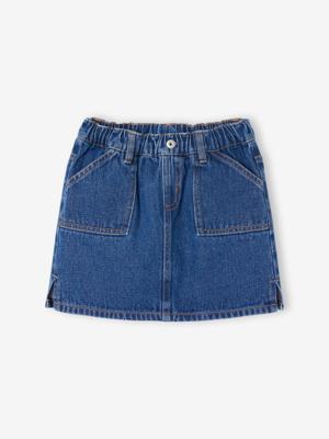 Jeans meisjesrok van Basics middenblauw Jeans meisjesrok van Basics middenblauw