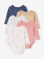Set van 5 body's met lange mouwen walvis blauw - thumbnail