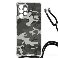 Samsung Galaxy A53 Doorzichtige Silicone Hoesje Army Light - thumbnail