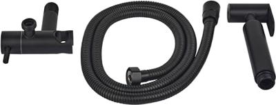 Saqu Classic bidet handdoucheset mat zwart