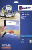 AVERY visitekaarten voor inkjet Quick&Clean mat, 200 kaartjes, 260 g/m² - thumbnail