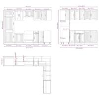 14-delige Keukenkastenset Lucca bewerkt hout artisanaal eiken - thumbnail