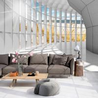 Zelfklevend fotobehang - Gang door het Strand , Premium Print - thumbnail