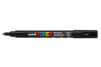 Uni-Posca Posca marker, afm pc-3m, lijndikte 0,9-1,3 mm, fijn, zwart, 1 stuk - thumbnail