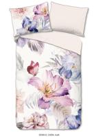Descanso Dekbedovertrek "bloemen" - Multi - (200x200/220 cm) - Biologisch Katoen satijn - thumbnail