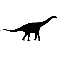 Brontosaurus - Muursticker - thumbnail