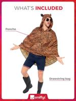 Party poncho festival tijger - thumbnail