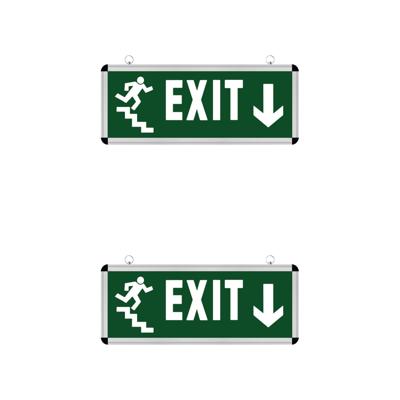 LED Noodverlichting Exit Set - Rabonta - Hangend 3W - 2-pack