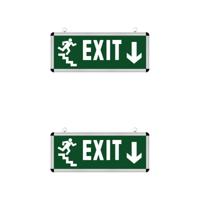 LED Noodverlichting Exit Set - Rabonta - Hangend 3W - 2-pack - thumbnail