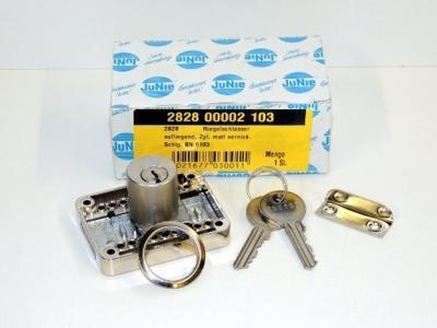 JuNie meubelslot opleg - 2828-MN-ka - met cilindergat