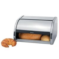 Brabantia broodtrommel met schuifdeksel medium matt steel - thumbnail