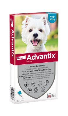 Advantix 100/500 Hond (4 tot 10kg) 6P