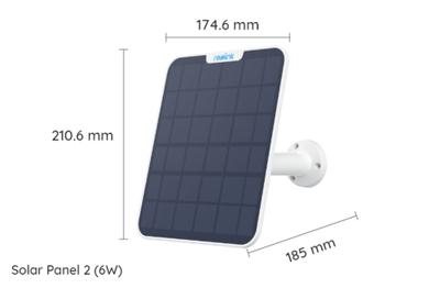 Reolink Solar Panel 2 (6W) zonnepaneel (Wit, USB-C)
