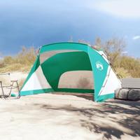 VidaXL Strandtent 274x178x170/148 cm 185t polyester zeegroen - thumbnail