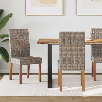 Eetkamerstoel 2 pcs Kubu grijs 45 x 54 x 93 cm