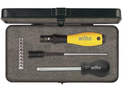 Wiha TorqueVario®-S ESD Momentschroevendraaier Werkplaats, Elektronica en fijnmechanica 14-delig 0.4 - 1 Nm DIN EN ISO 6789