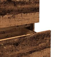 Dressoir 70x41x75 cm bewerkt hout oud houtkleurig - thumbnail