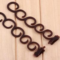 Elegantie haar Vlechter bloem magie haar clip Queue twist vlecht kapsel styling accessoires maat: 13 5 x 2 5 cm (6090 koffie) - thumbnail