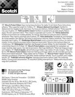 Scotch Move & Protect glijders, grijs, Ft. 50 mm x 50 mm, blister van 4 stuks - thumbnail