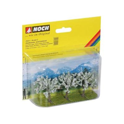 NOCH 25511 Set bomen Fruitboom 45 tot 45 mm Wit, Bloeiend 3 stuk(s)