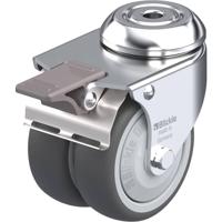 Blickle LMDA-PATH 75KF-FI Dubbel zwenkwiel Wieldiameter: 75 mm Draagvermogen (max.): 100 kg 1 stuk(s) - thumbnail