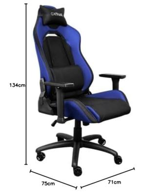 Trust GXT714B Ruya Gaming Chair Gaming stoel Blauw
