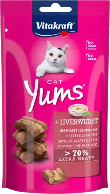 Cat Yums leverworst 40 gram Vitakraft - Vitakraft Cat Yums leverworst 40 gram Vitakraft - Vitakraft