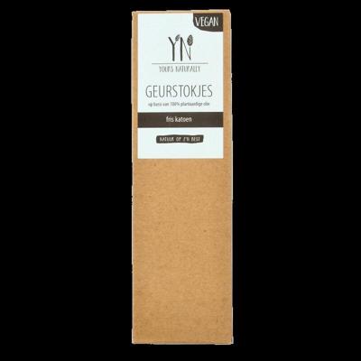 Yours Naturally Geurstokjes fris katoen 100ml 1 Stuks