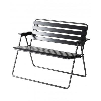 Opvouwbare Tuinbank Retro Grijs/Zwart Opvouwbare Tuinbank Retro Grijs/Zwart